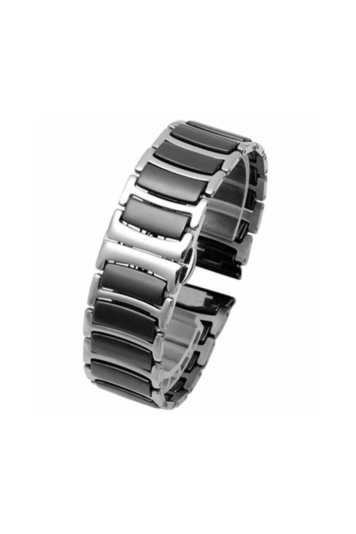Huawei Watch GT 3 42mm Seramik Metal Zore Kordon-Beyaz-Gümüş