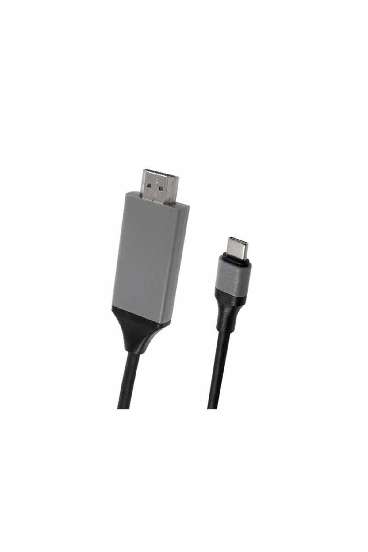 Siyah Type-C HDMI Kablo Kırmızı Kutulu-Zore