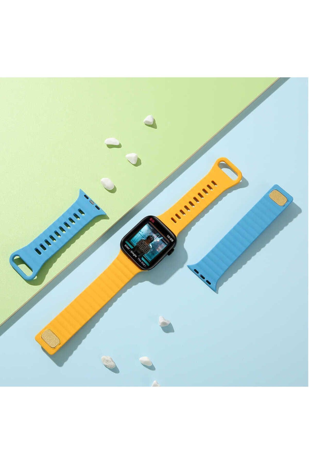 Watch 44mm Uyumlu KRD-73 Uyumlu Zore Kordon-Mürdüm