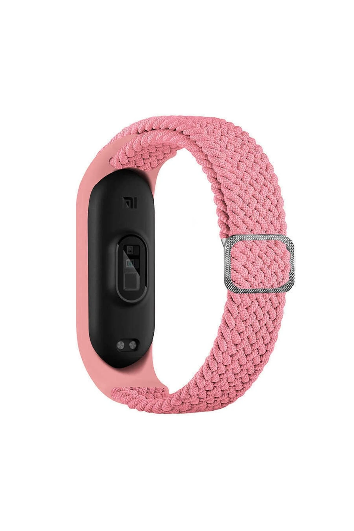 Xiaomi Mi Band 5 Uyumlu KRD-49 Örgü SLN Kordon Pembe