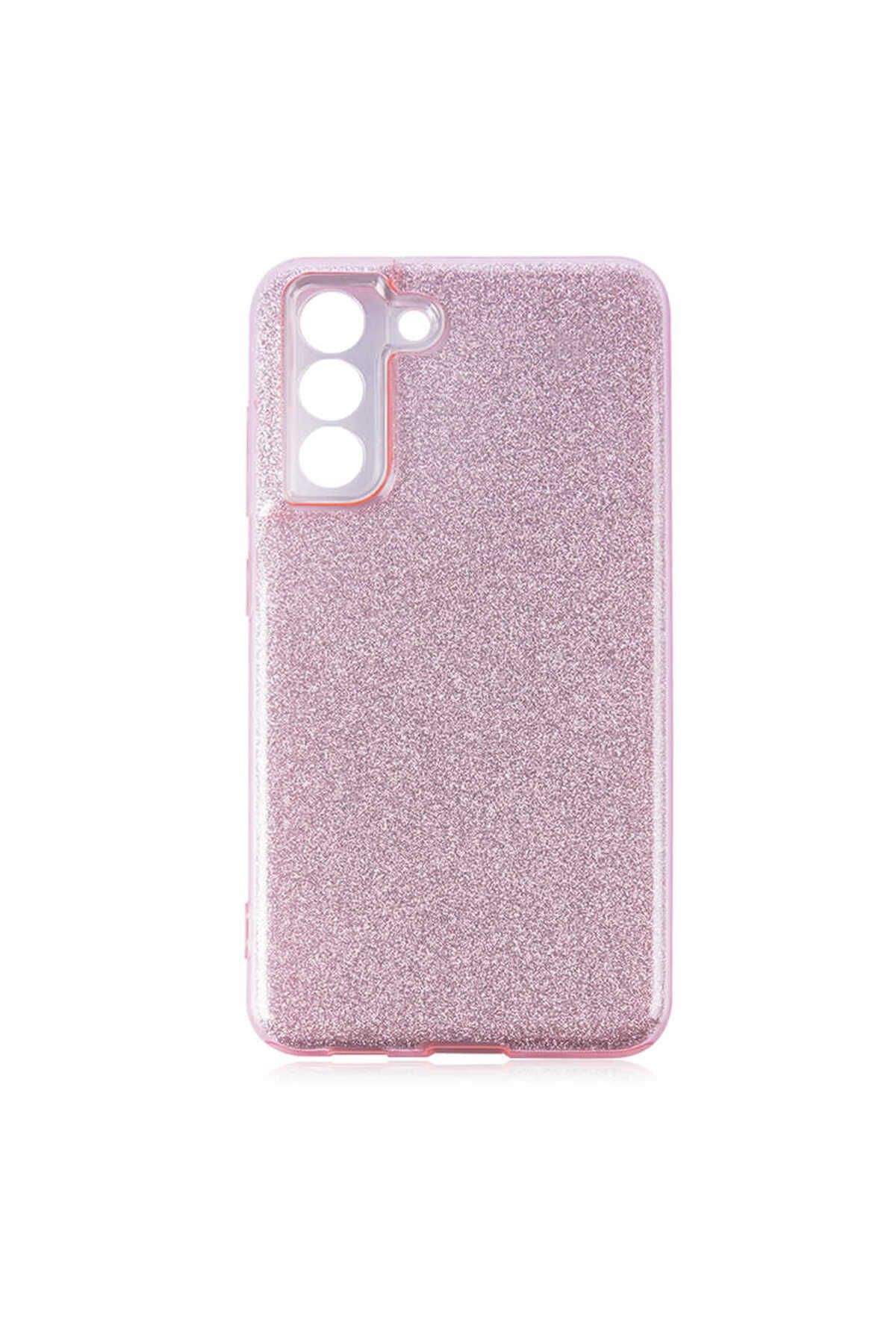 Galaxy S21 FE Uyumlu Zore Shining Silikon-Pembe