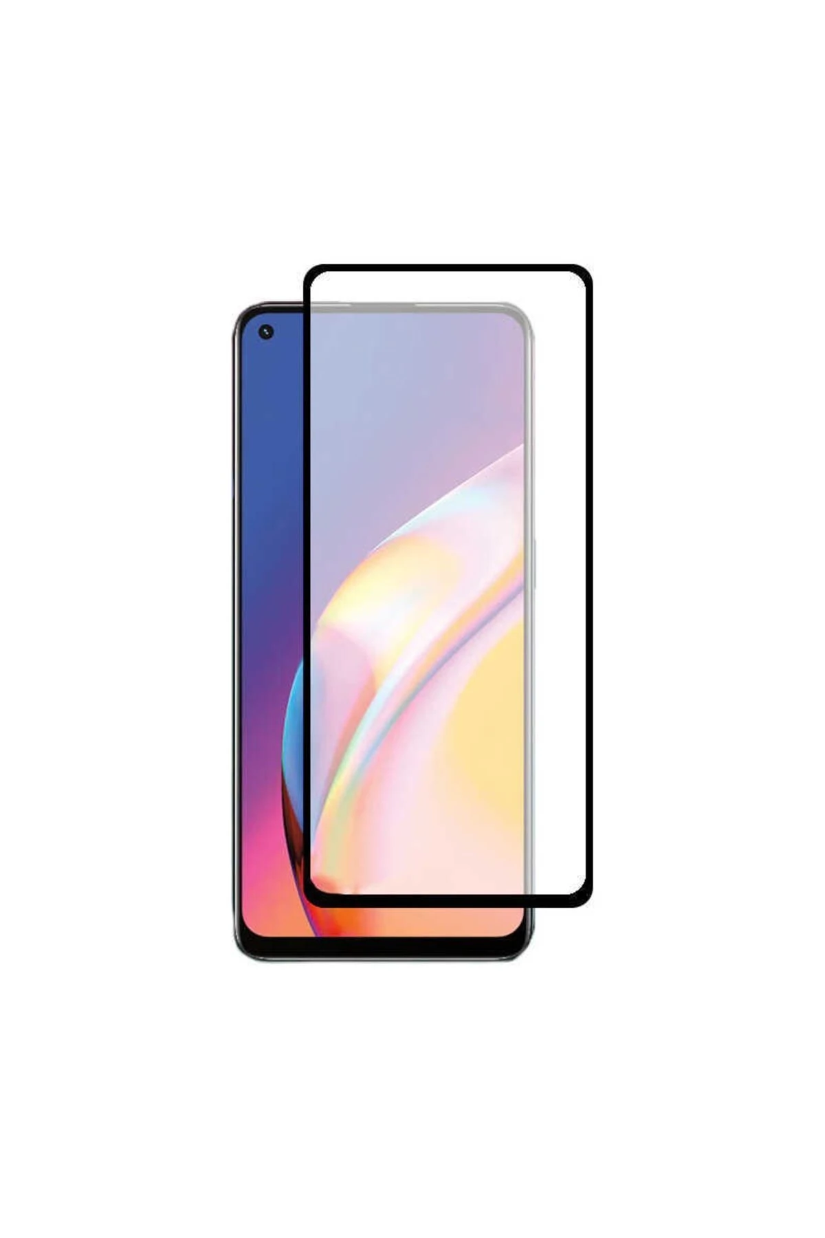 Oppo A96 4G Uyumlu Davin 5D Cam Zore Ekran Koruyucu