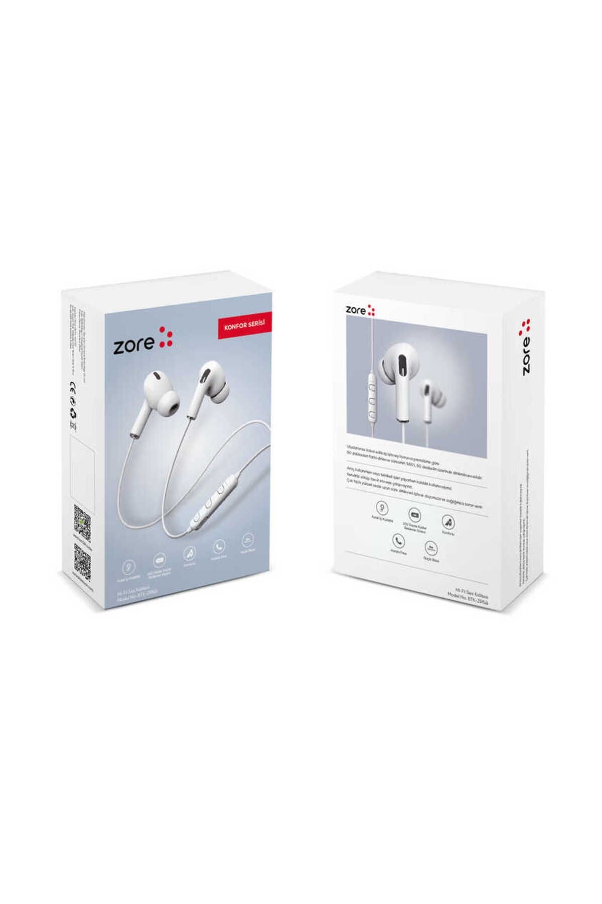 BTK-ZR58 Konfor Serisi Bluetooth Kulaklık-Beyaz