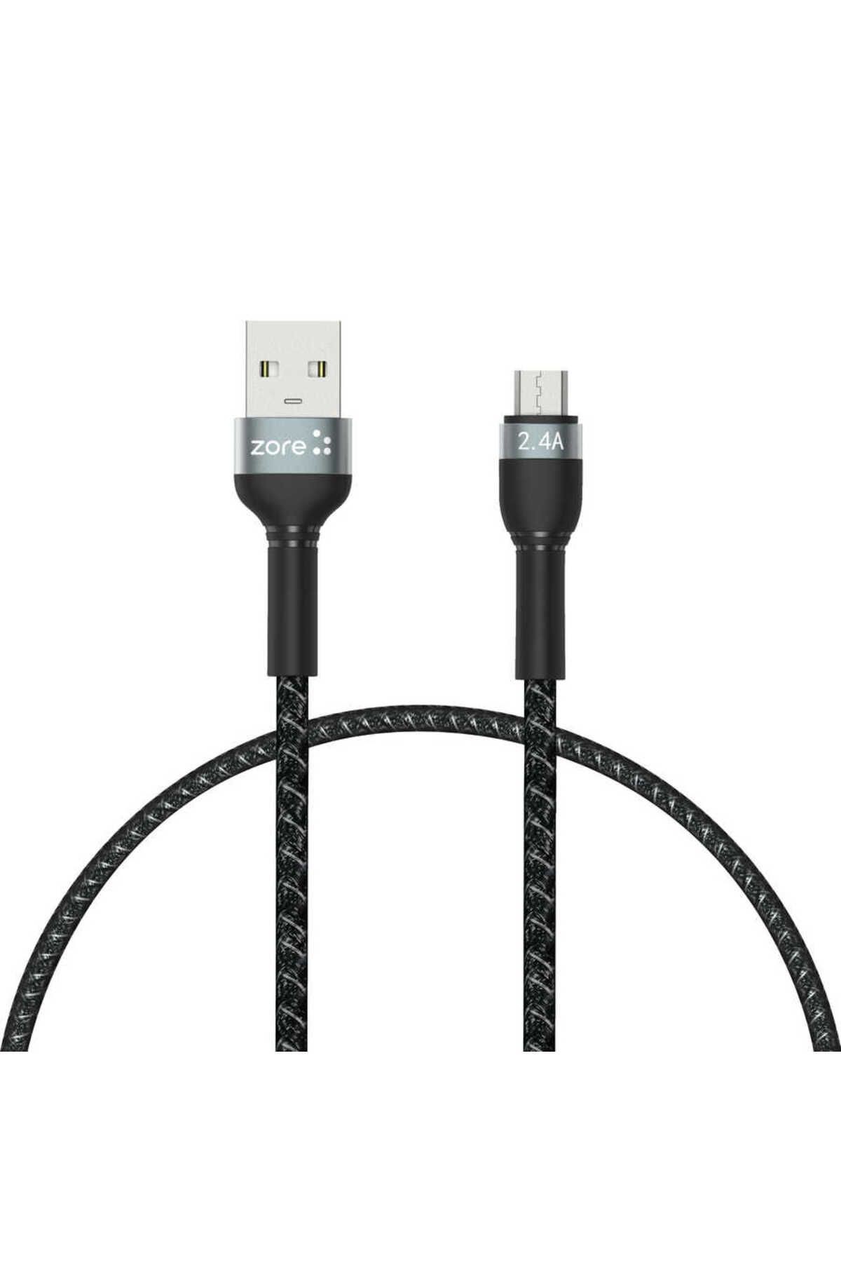 Siyah Shira Serisi Micro Usb Kablo 30 cm-btz