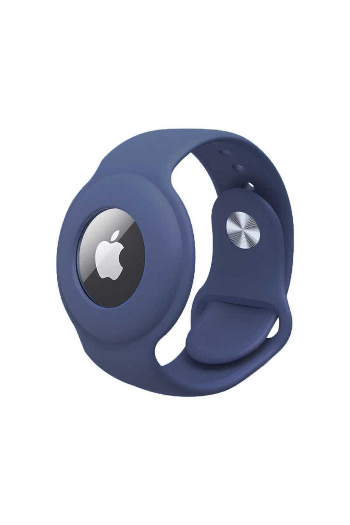 Apple Apple Watch Uyumlu Airtag Anahtarlık  Kordon Lavendery Gray