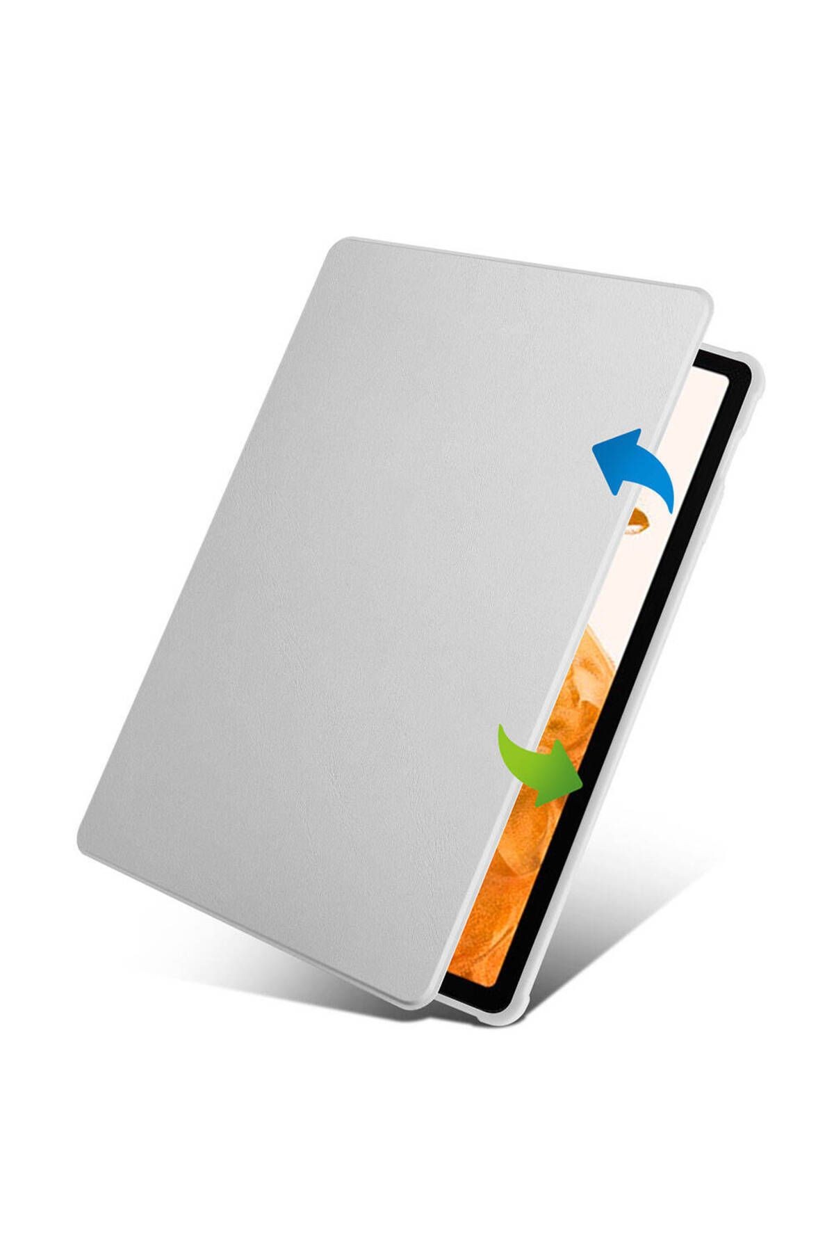 Galaxy Tab S9 Plus Kılıf  Zore Termik Kalem Bölmeli Dönebilen Standlı Kılıf-Pembe
