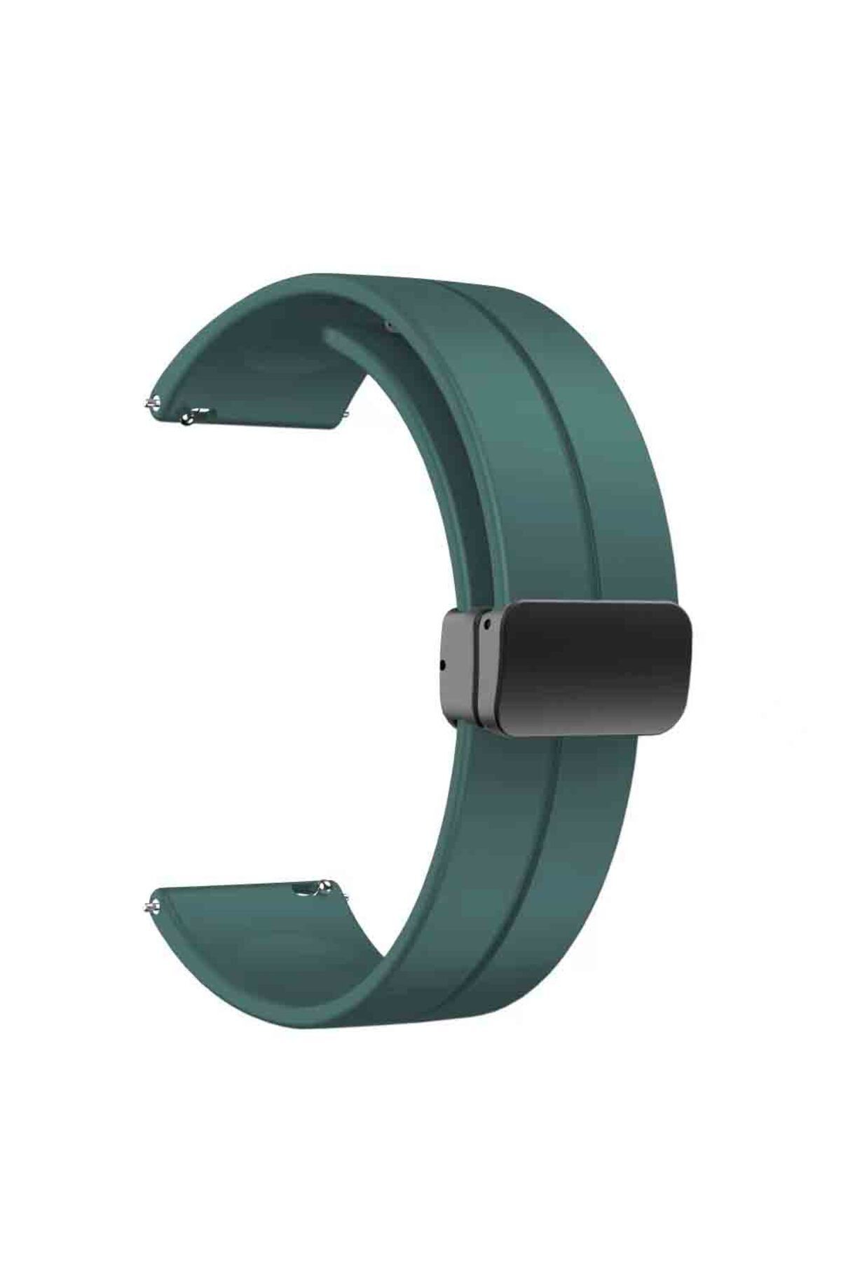 Huawei GT2 46mm KRD-84 22mm Uyumlu Zore Kordon-Koyu Yeşil