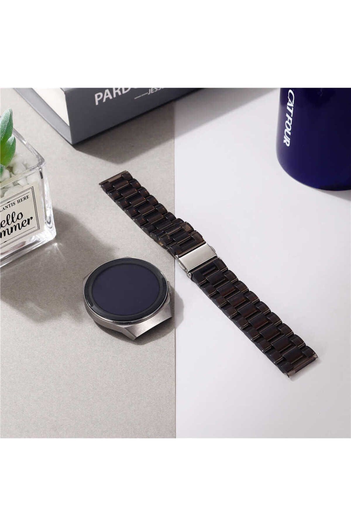 Galaxy Watch 42mm Uyumlu KRD-27 20mm Zore Kordon-Mavi