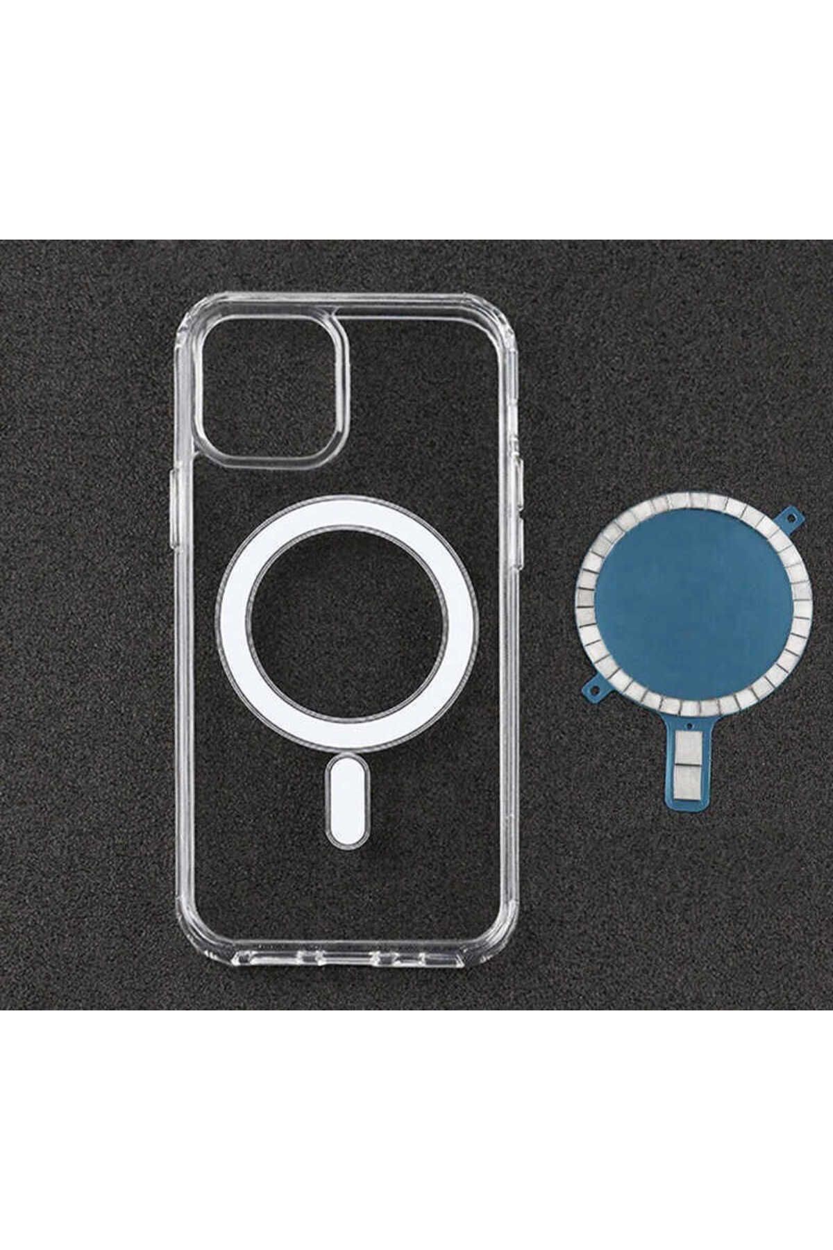 iPhone 11 Pro Uyumlu Zore Tacsafe Wireless Kılıf-Renksiz