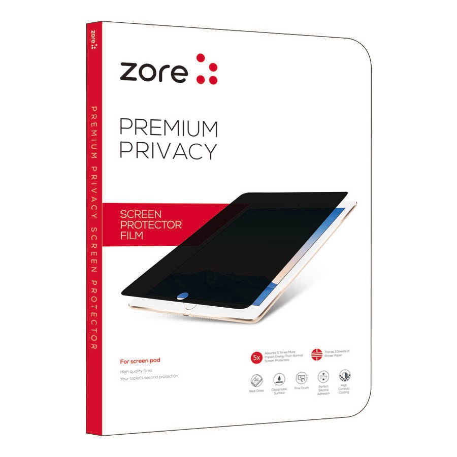 iPad Pro 12.9 2022 M2 Zore Tablet Privacy Temperli Cam Ekran Koruyucu