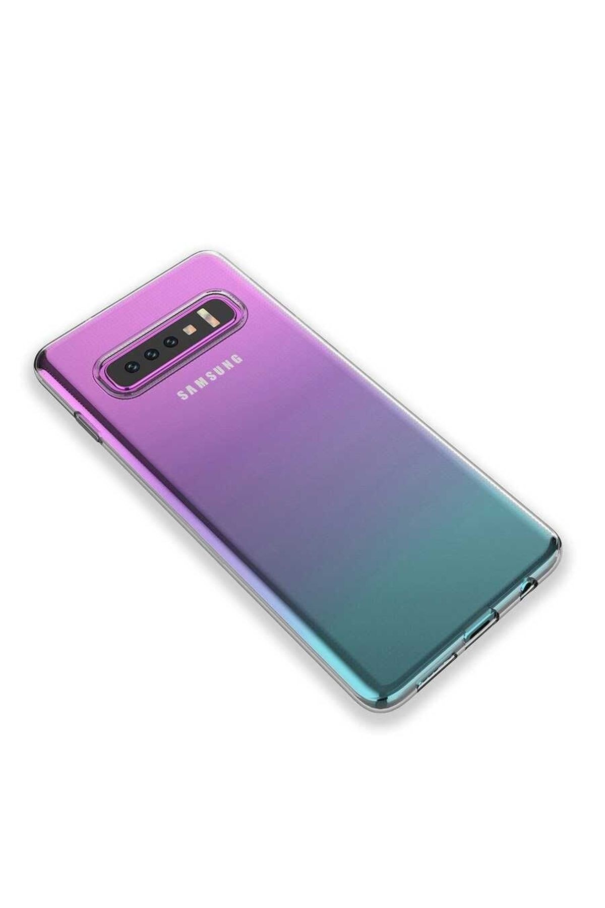 Galaxy S10 Plus Kılıf Kamera Korumalı Süper Silikon Kapak