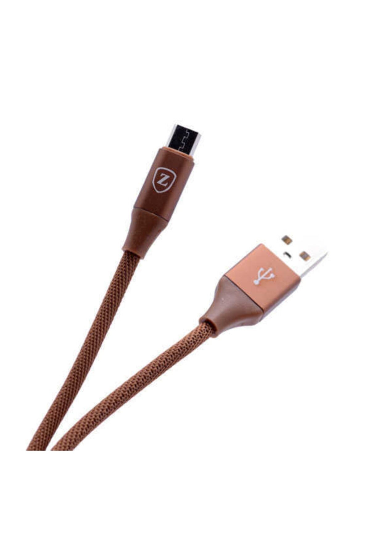 Kahverengi Metal Uçlu 8600 Micro Usb Kablo-btz