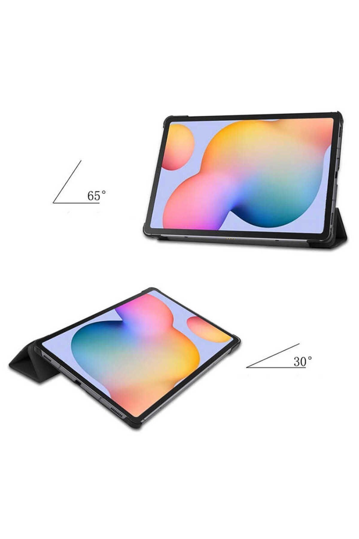 Galaxy Tab S7 T870  Zore Smart Cover Standlı 1-1 Kılıf-Gold