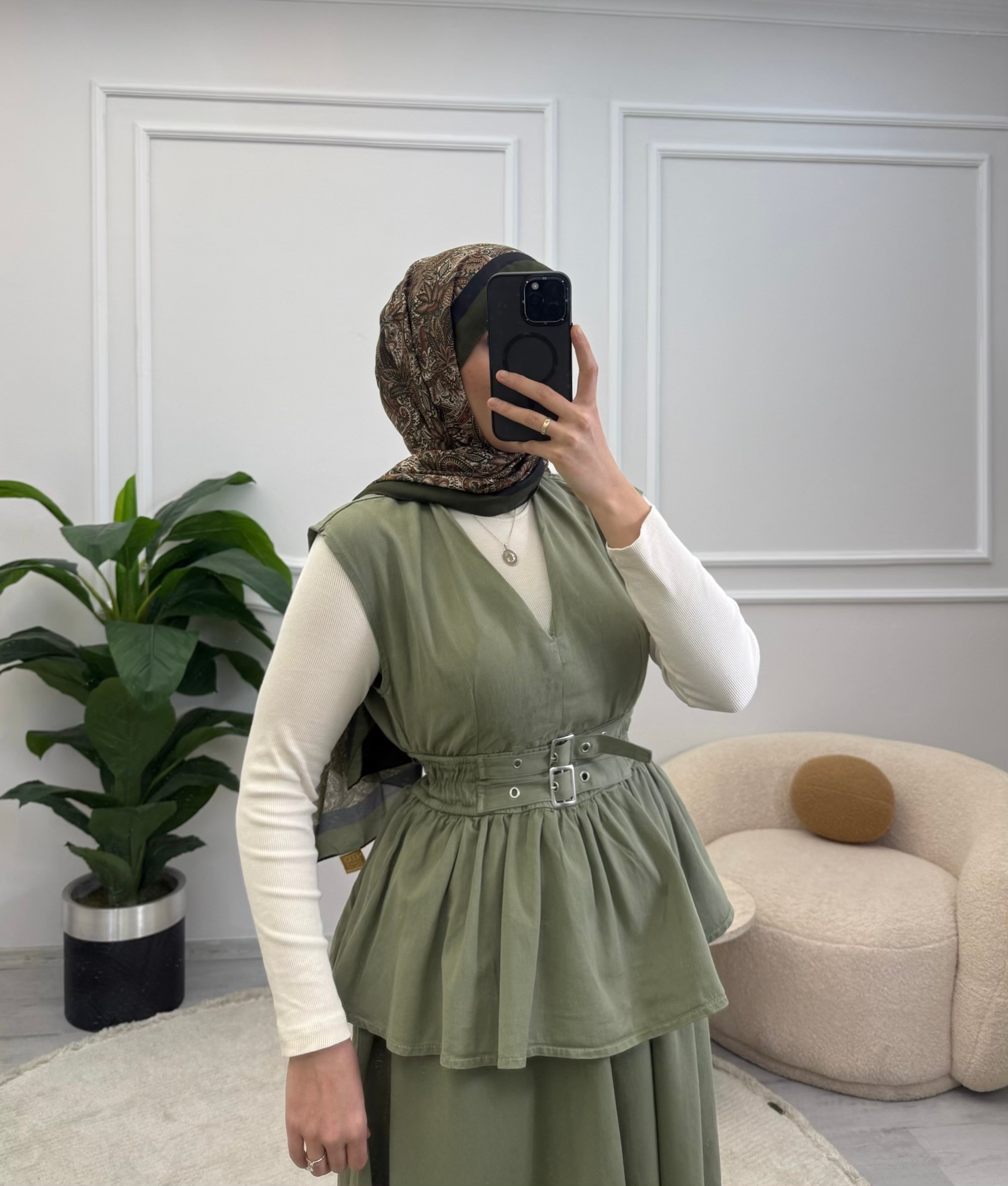Linda Gabardin Etekli Takım