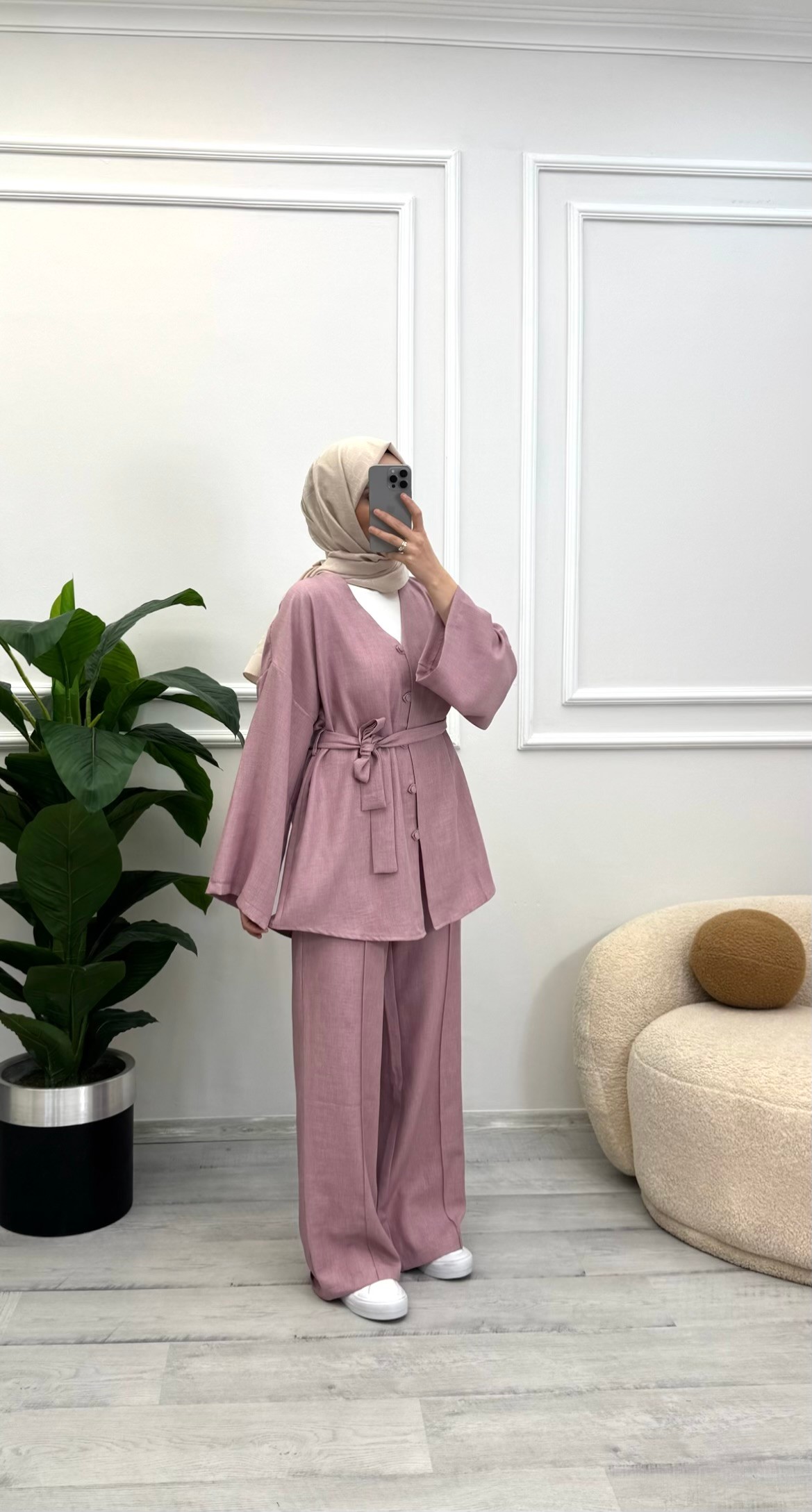 Tanya Premium Takım - Gül Kurusu