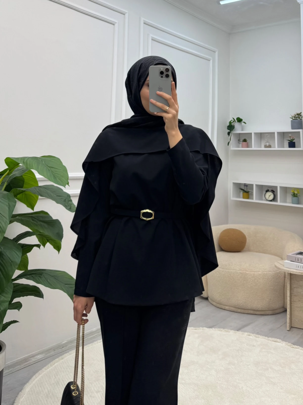 Noir Kemerli Takım - Siyah