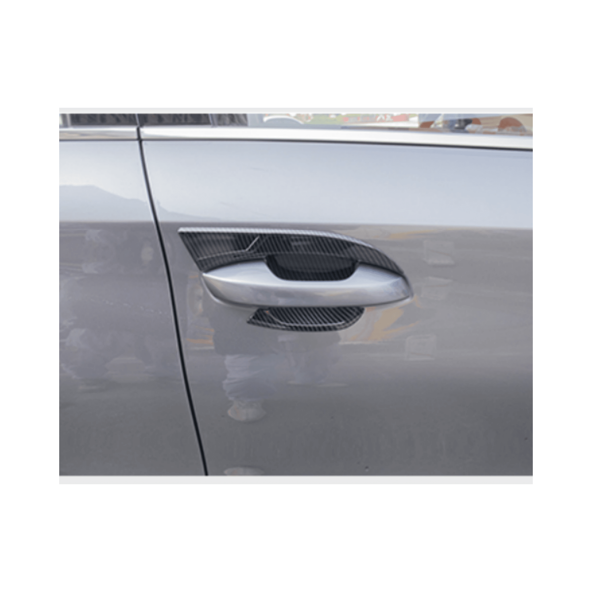 BYD Atto 3 Kapı Kolu Alt Üst Karbon Fiber Kaplama 8'li Set