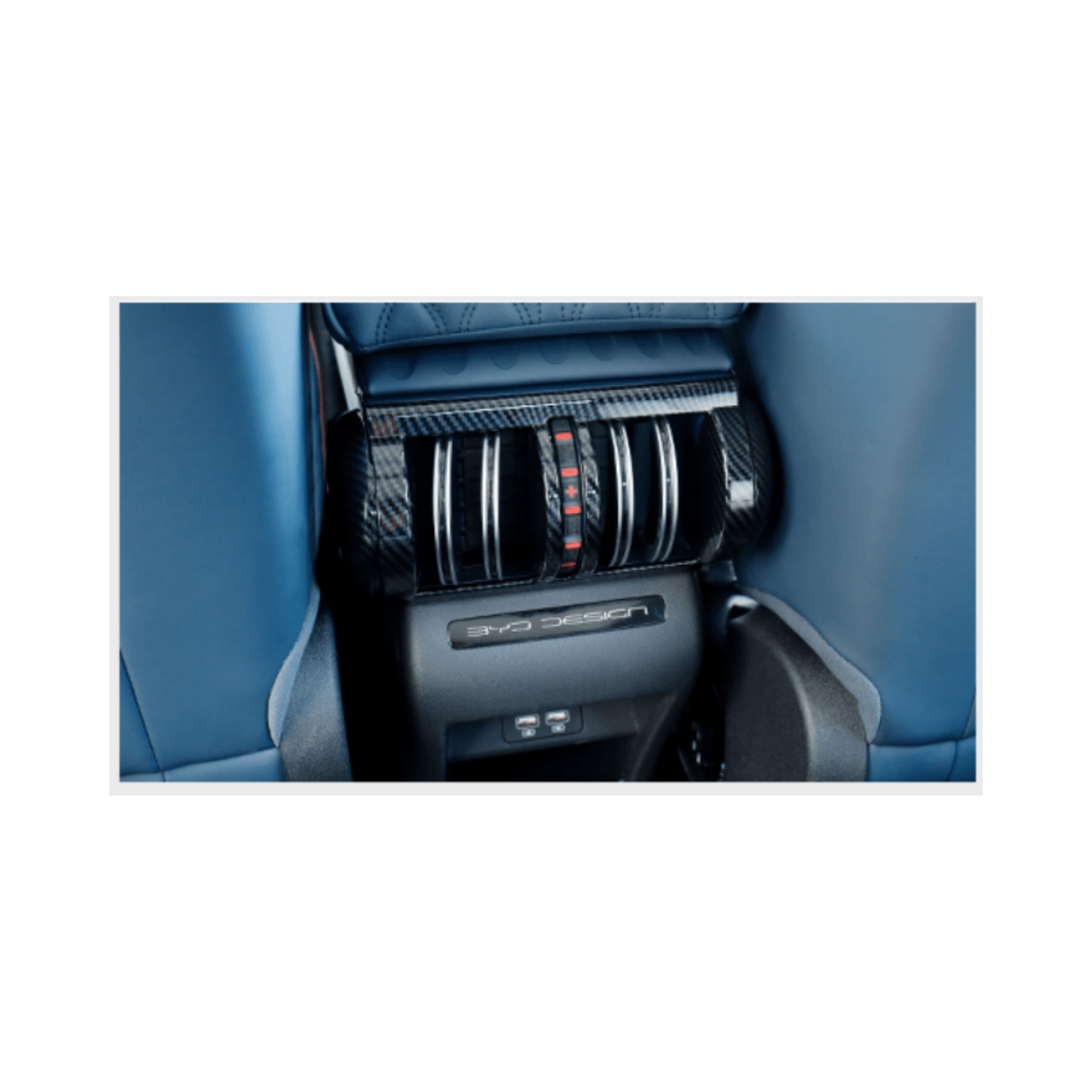 BYD Atto 3 Arka Klima Menfez Karbon Fiber Kaplaması 4'lü Set