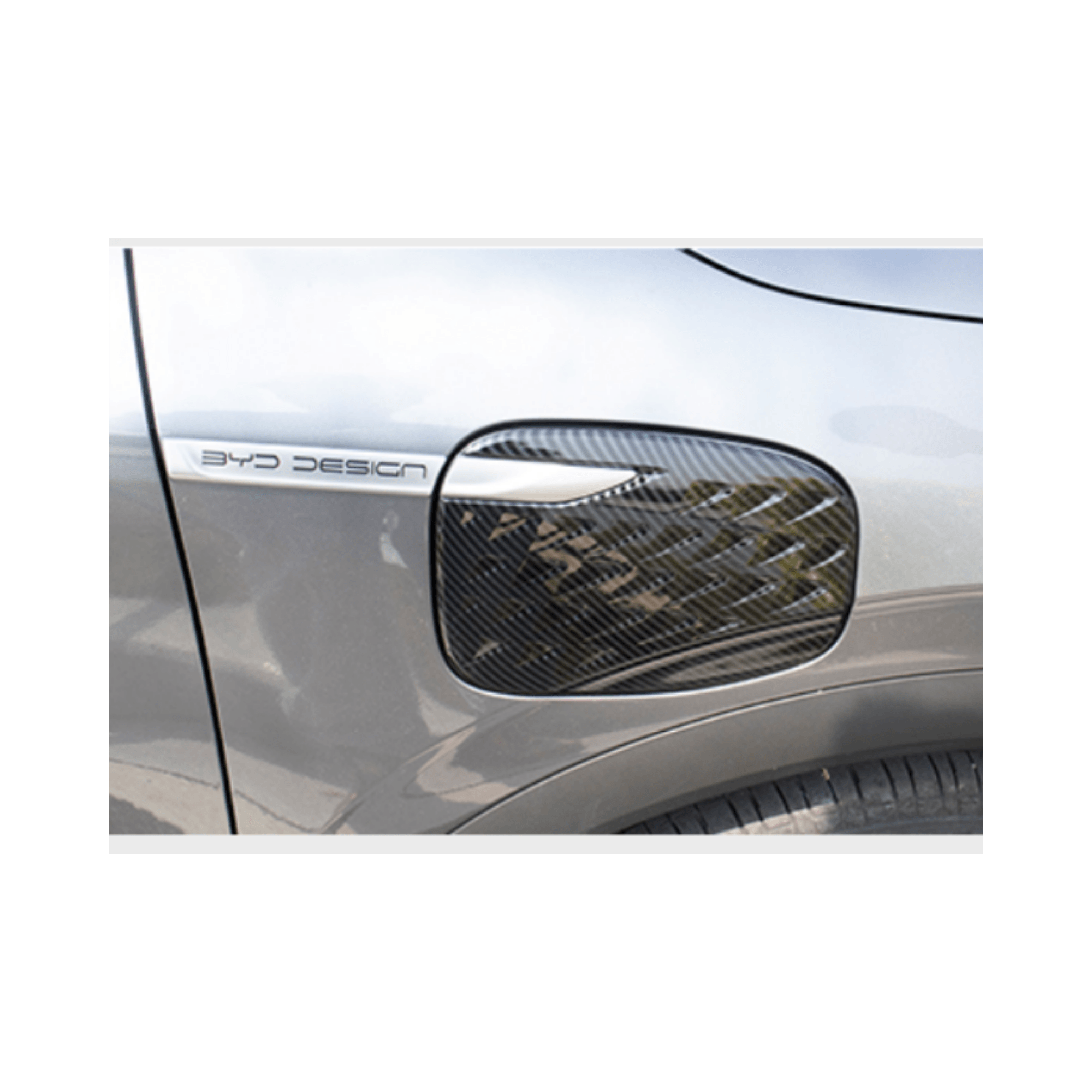 BYD Atto 3 Şarj Portu Karbon Fiber Kaplaması