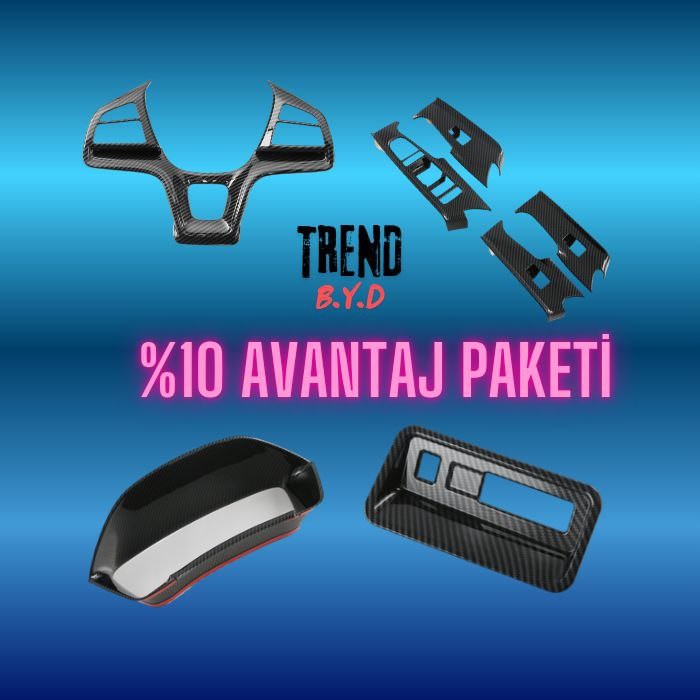 BYD Seal U DM-i / EV Karbon Fiber İç Trim 4’lü Set