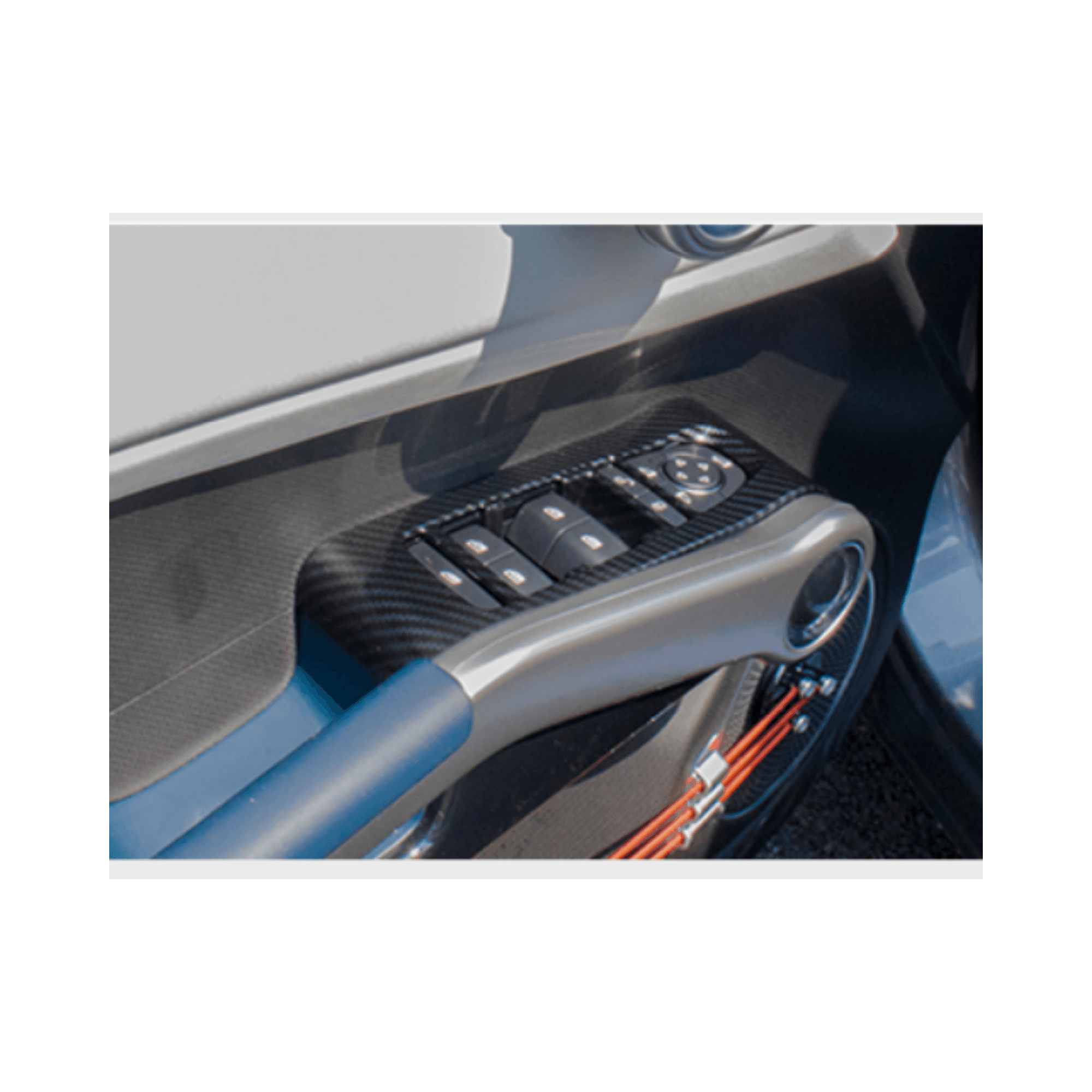 BYD Atto 3 Kol Dayama Cam Düğmesi Karbon Fiber Kaplaması 4'lü Set