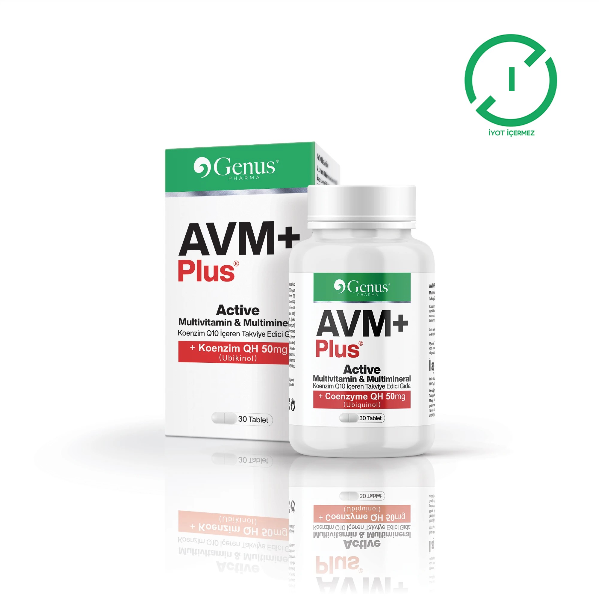 AVM+ Plus® Multivitamin Multimineral ve Koenzim Q10 İçeren Takviye Edici Gıda