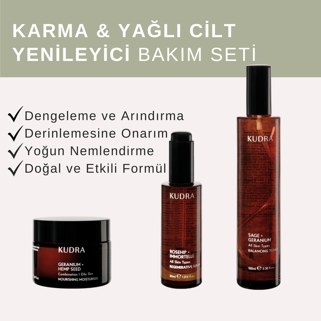 Karma Ve Yağlı Cilt Yenileyici Bakım Seti