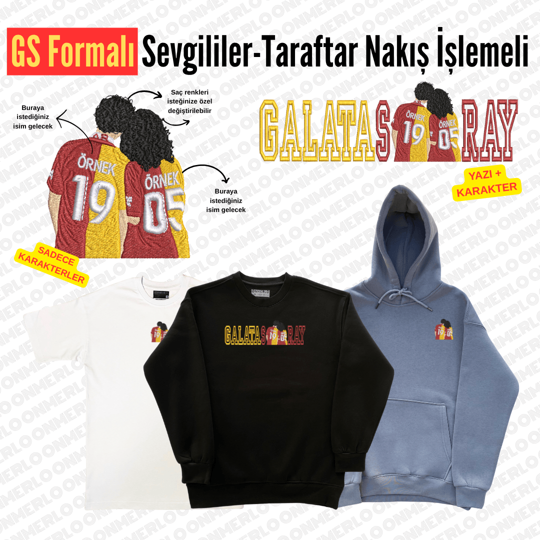 GS Formalı Sevgili-Taraftar Nakışı