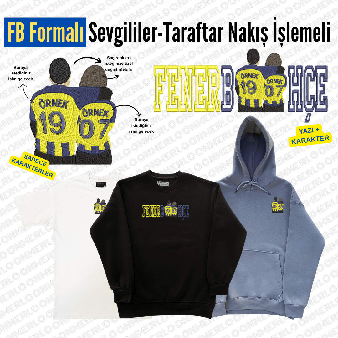 FB Formalı Sevgili-Taraftar Nakışı