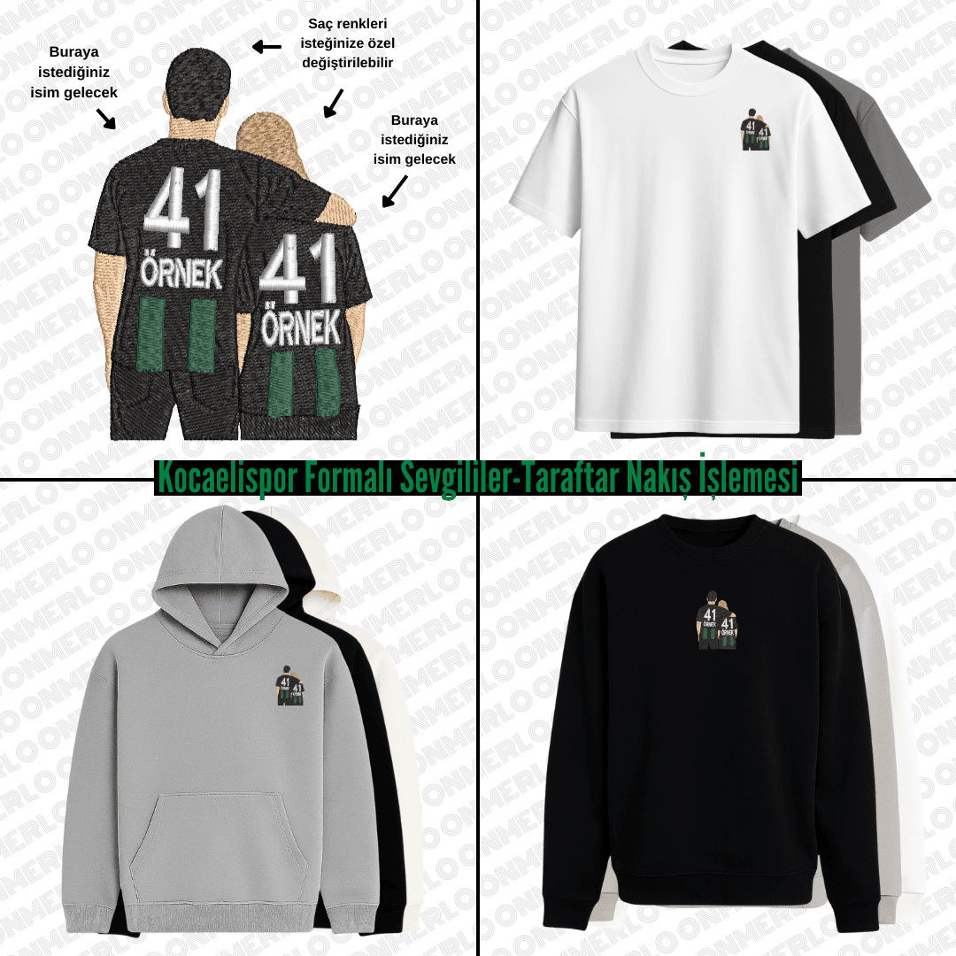 Kocaelispor Formalı Sevgili-Taraftar Nakışı