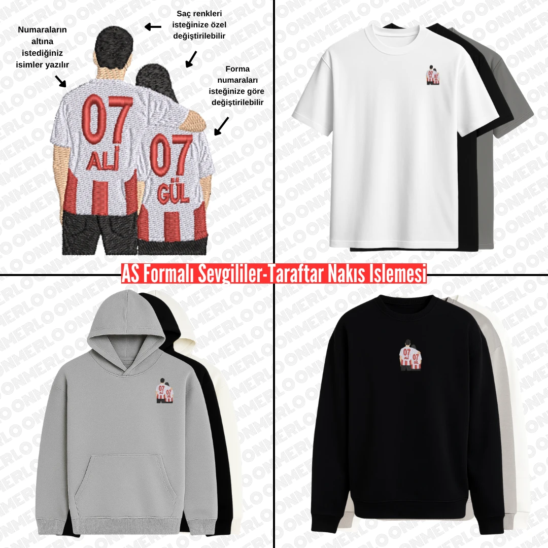 Antalyaspor Formalı Sevgili-Taraftar Nakışı