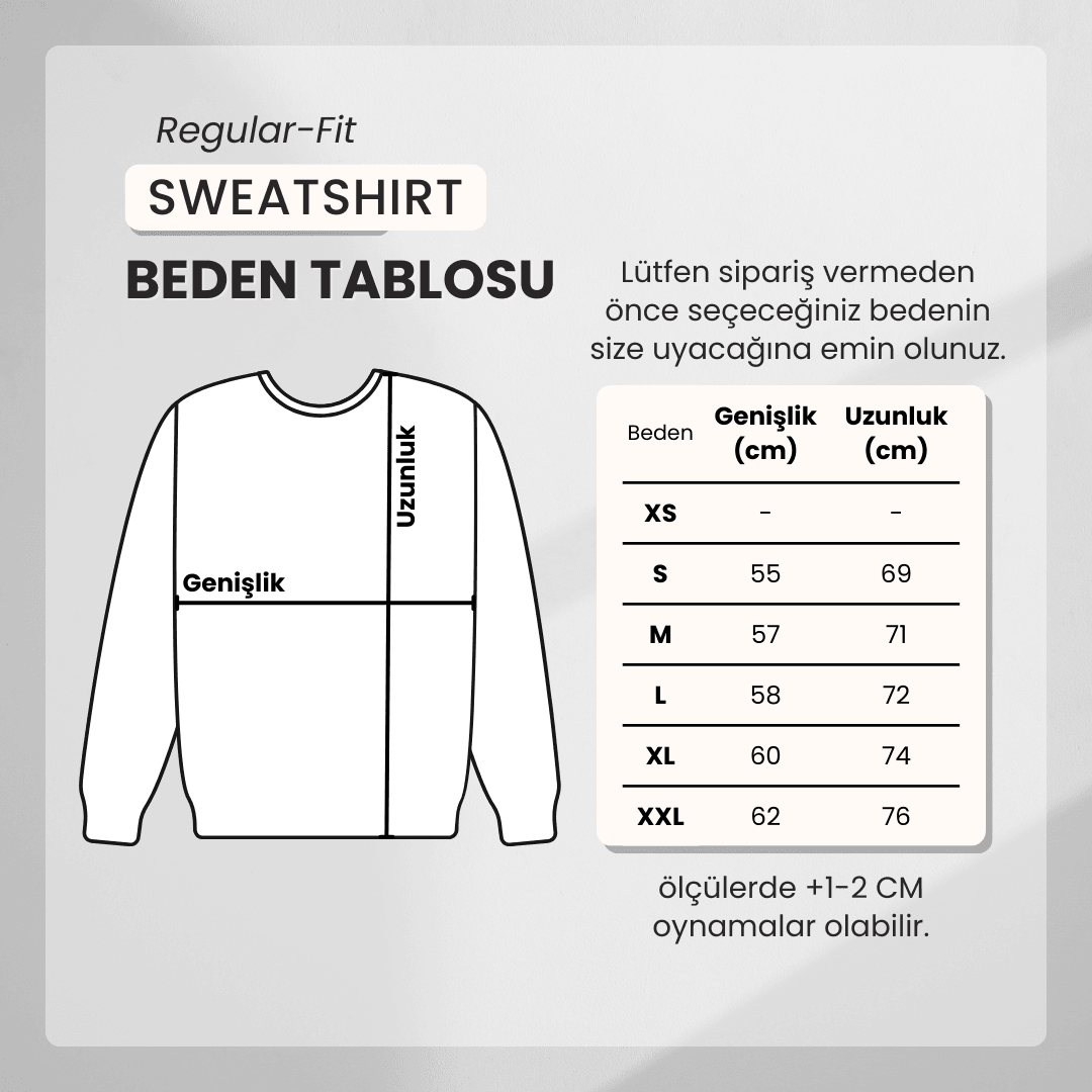 3'lü Basic Sweatshirt