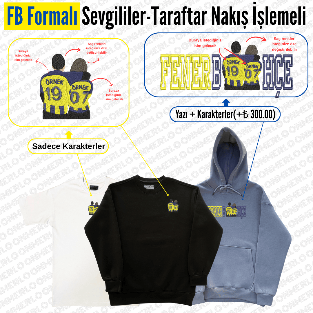 FB Formalı Sevgili-Taraftar Nakışı