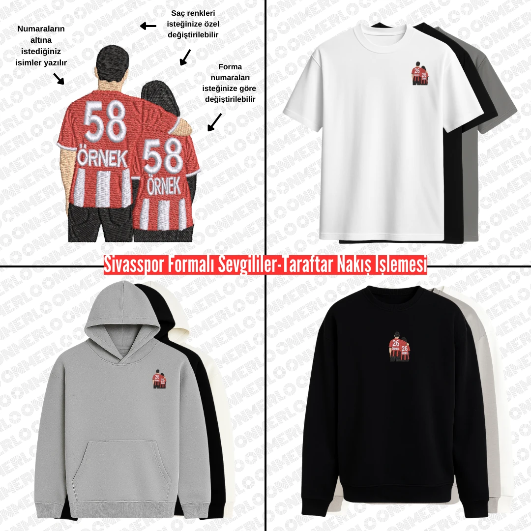 Sivasspor Formalı Sevgili-Taraftar Nakışı