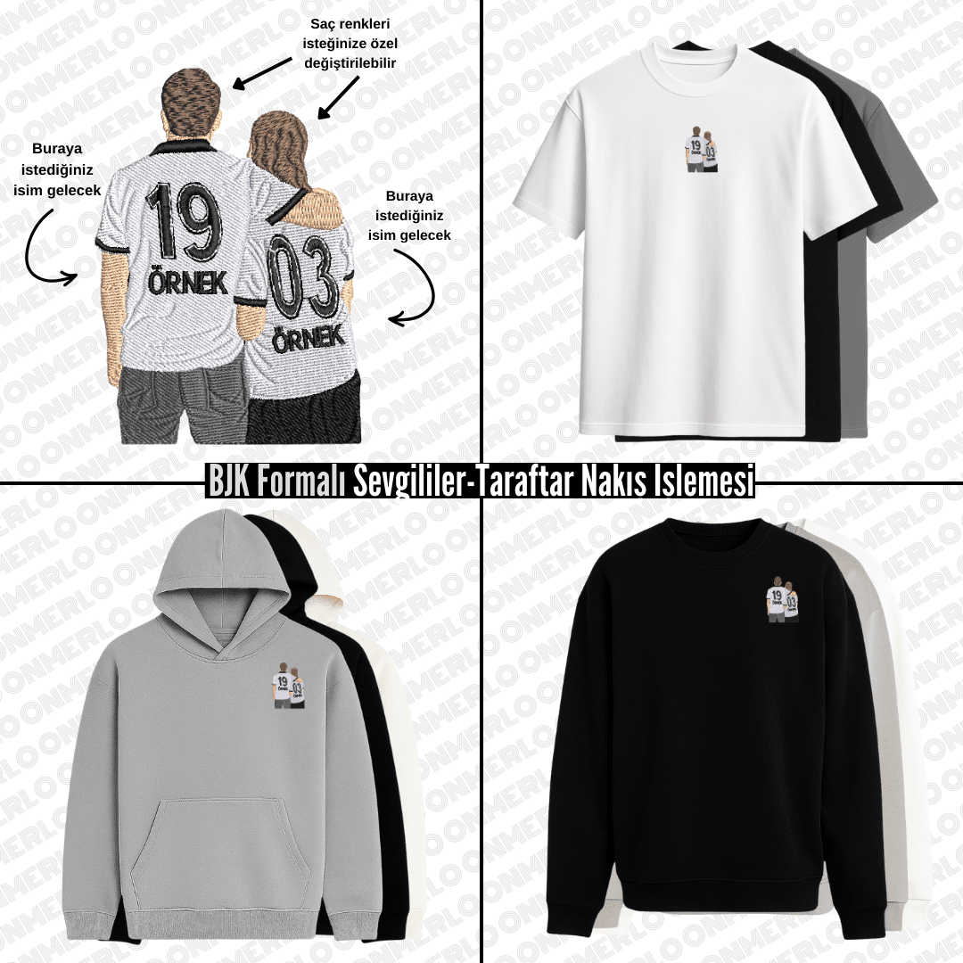 BJK Formalı Sevgili-Taraftar Nakışı