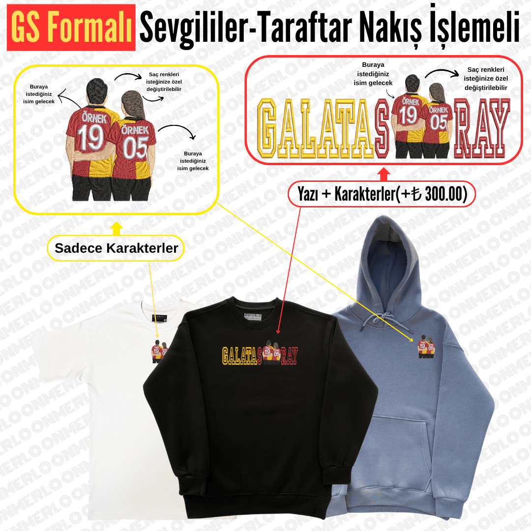 GS Formalı Sevgili-Taraftar Nakışı