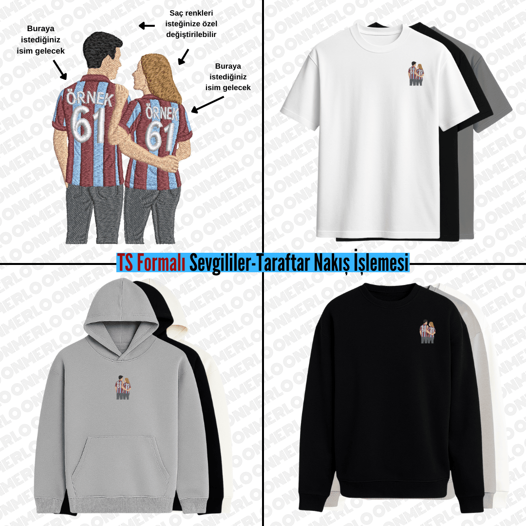 TS Formalı Sevgili-Taraftar Nakışı