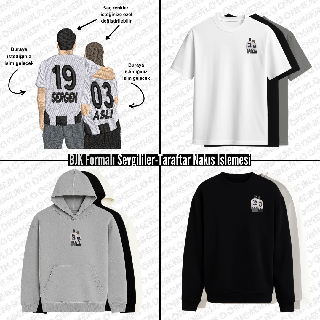 BJK Formalı Sevgili-Taraftar Nakışı