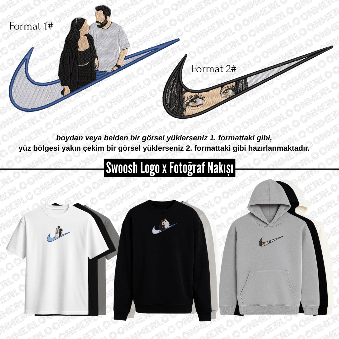 Swoosh Logo x Fotoğraf Nakışı
