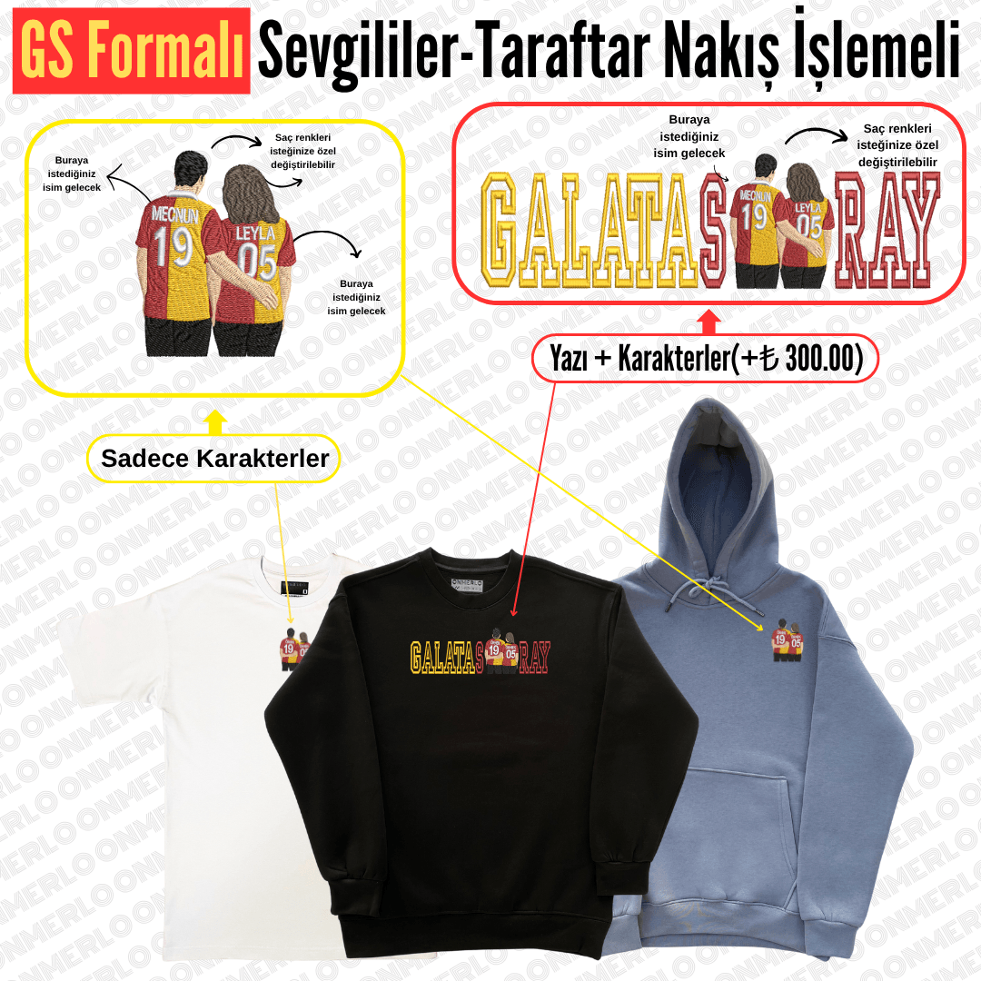 GS Formalı Sevgili-Taraftar Nakışı