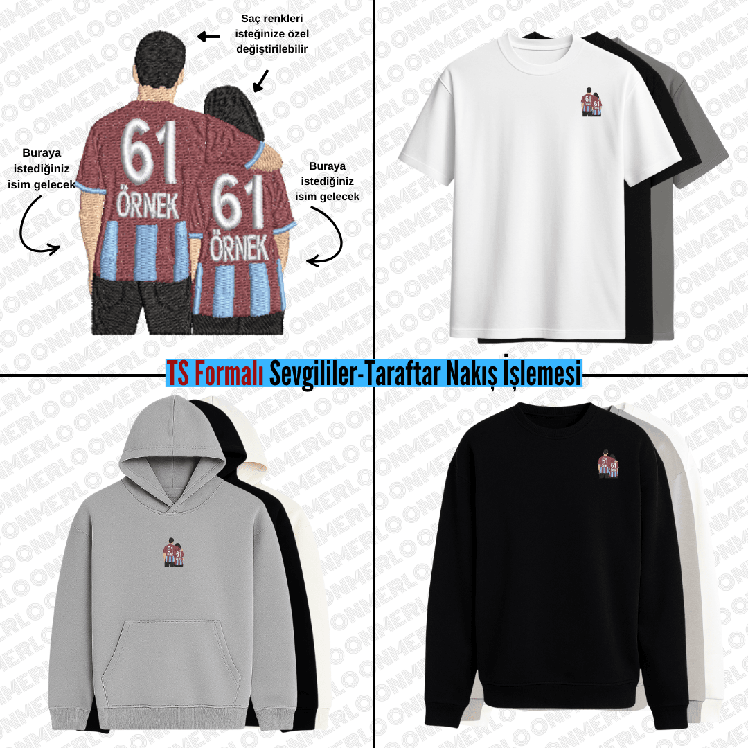 TS Formalı Sevgili-Taraftar Nakışı