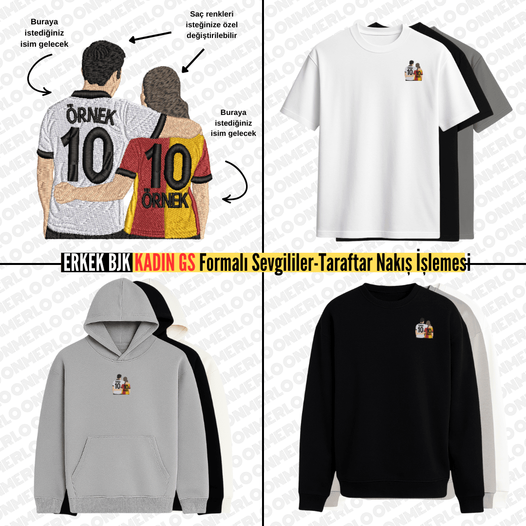 BJK & GS Formalı Sevgili-Taraftar Nakışı