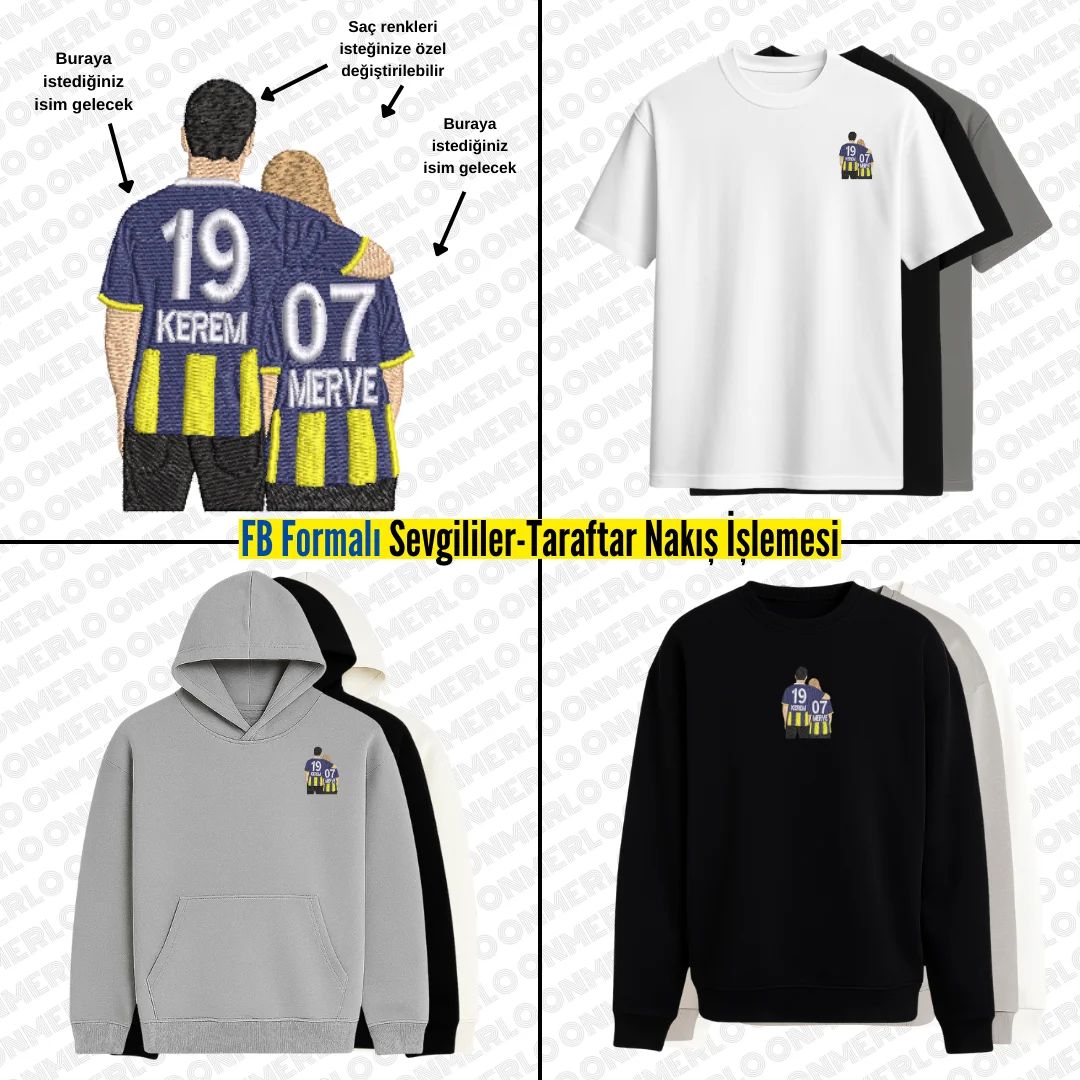 FB Formalı Sevgili-Taraftar Nakışı
