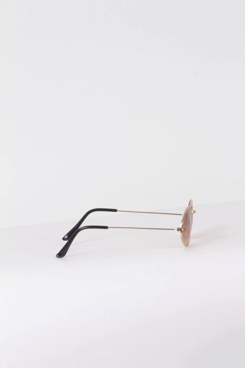 Gözlük kahve cam gold çerveve