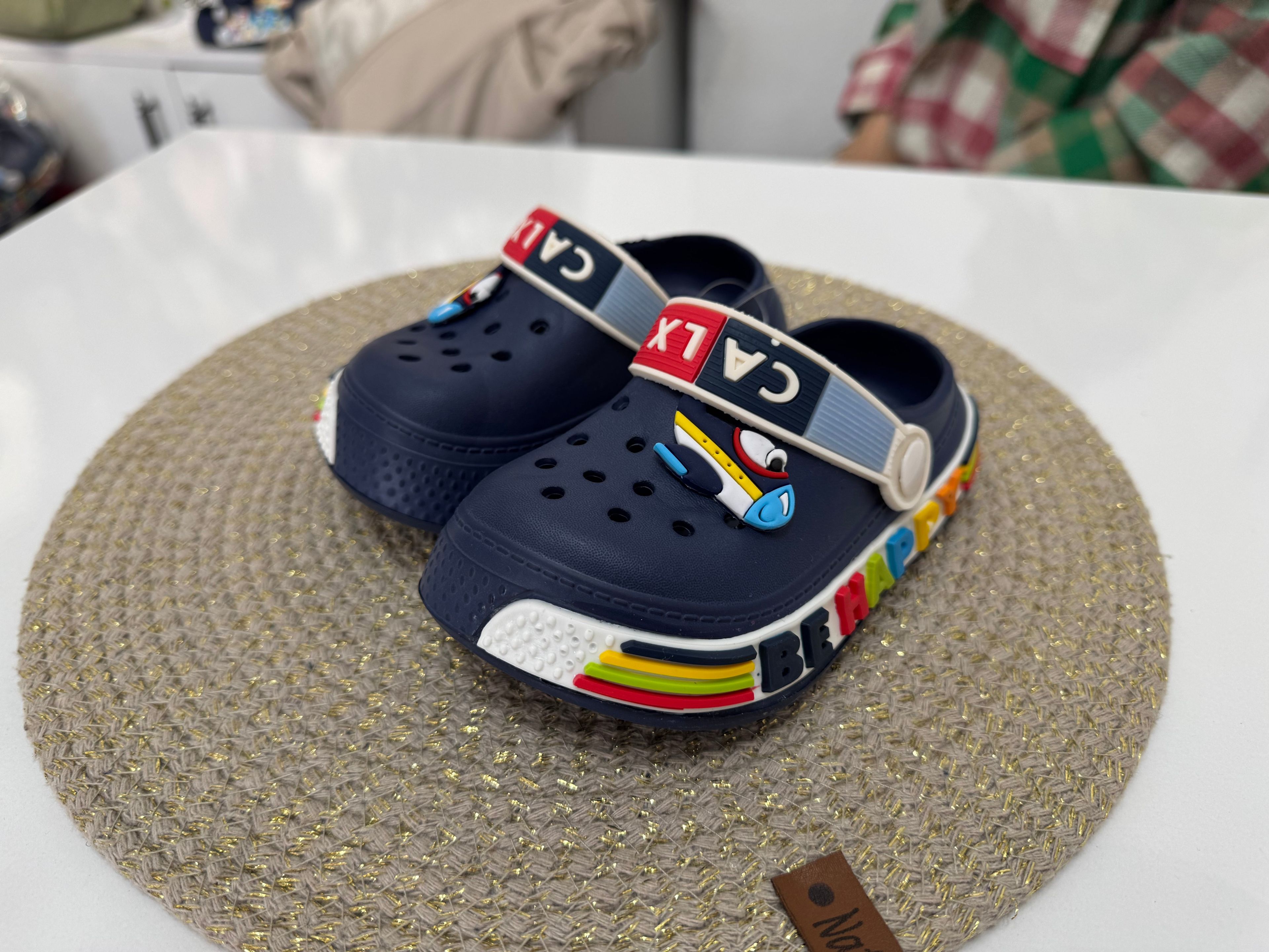 Lacivert  Terlik Sandalet Uçaklı
