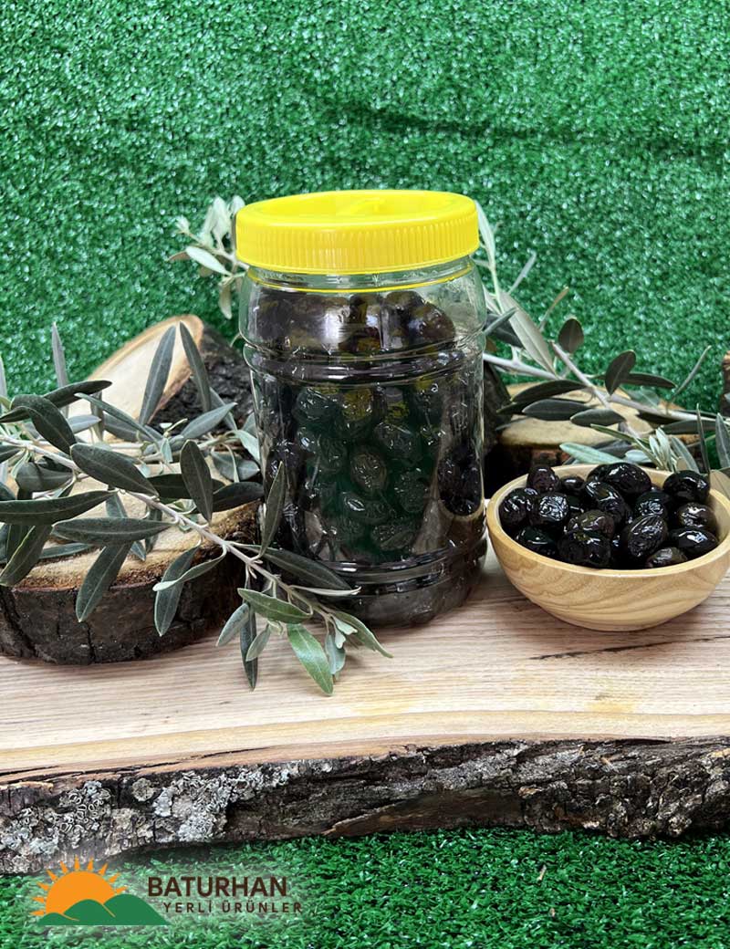 Basma Zeytin Siyah (700 Gr) İri Boy