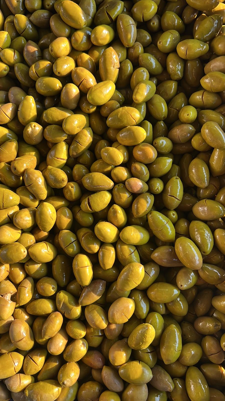Kırma Yeşil Zeytin (2 Kg) Büyük Boy
