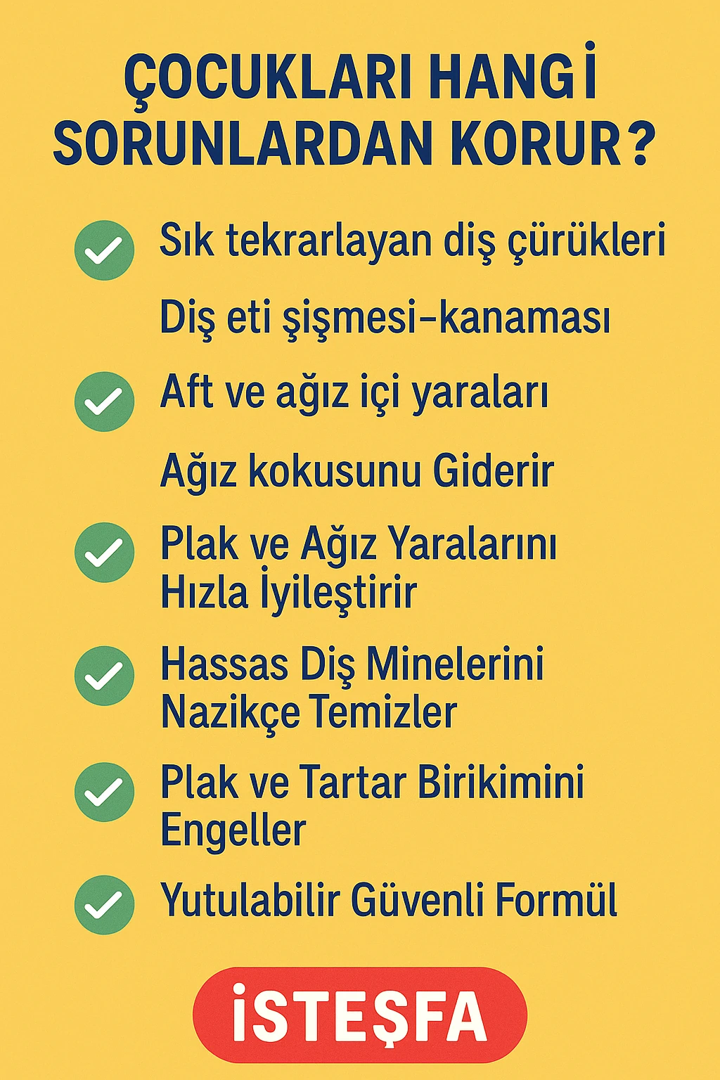 Çocuk Diş Macunu 100 ml (meyve aromalı) 