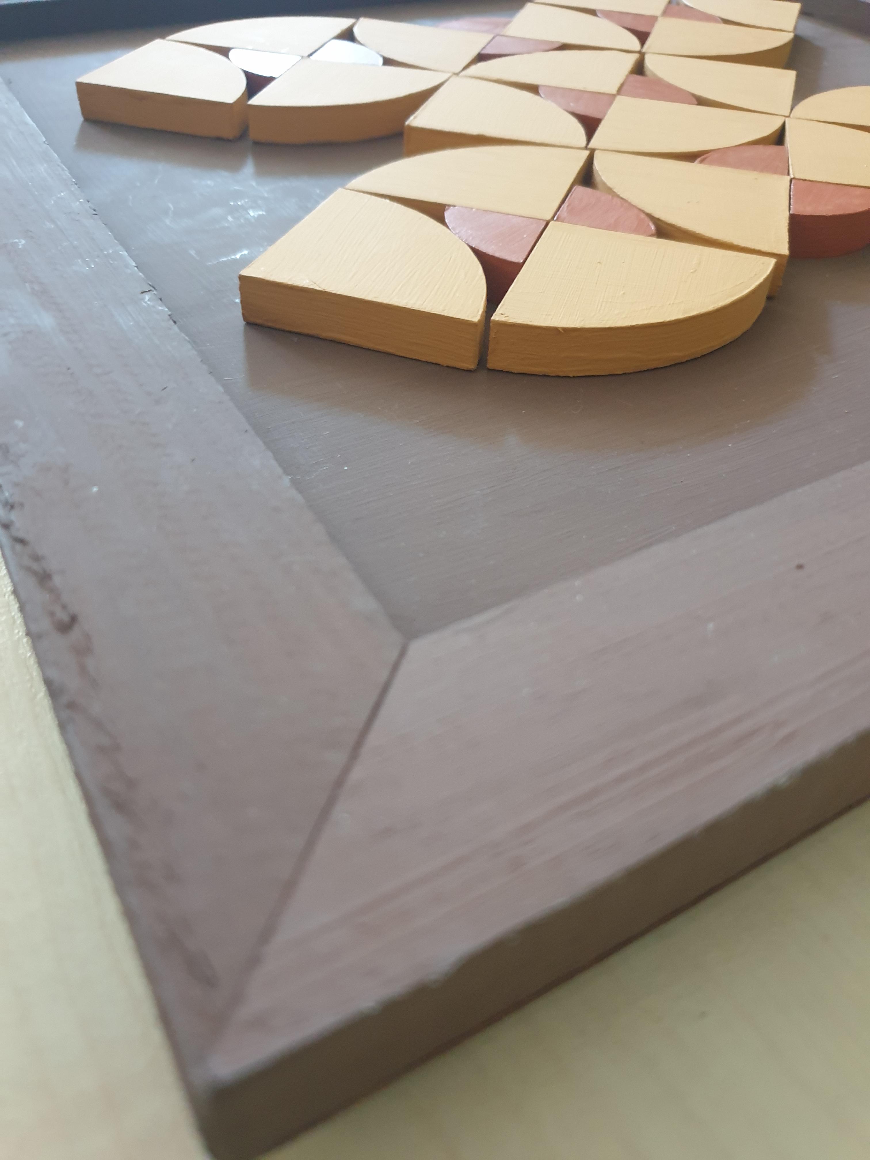 Geometric wooden wall art, 3d wall art