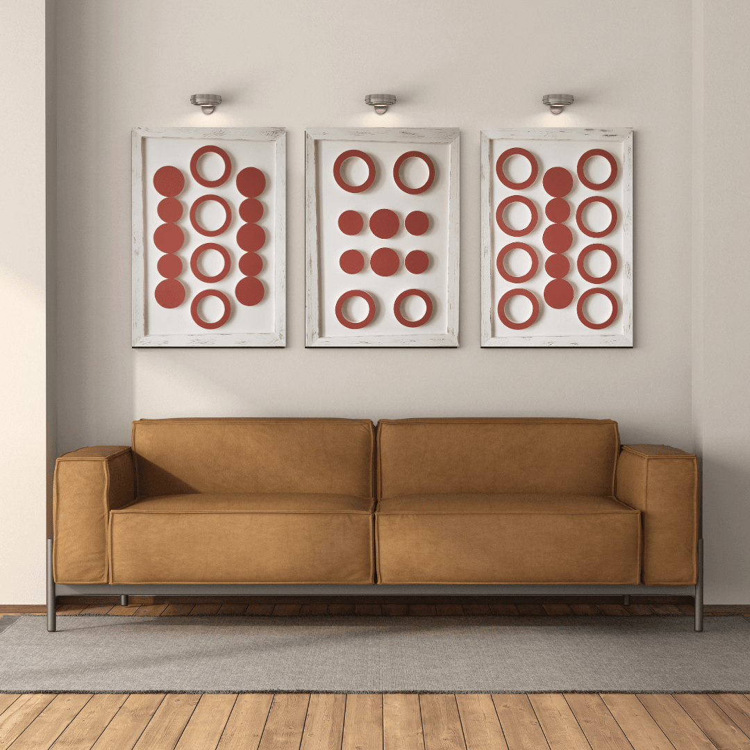 Geometric 3D Wooden Wall Art